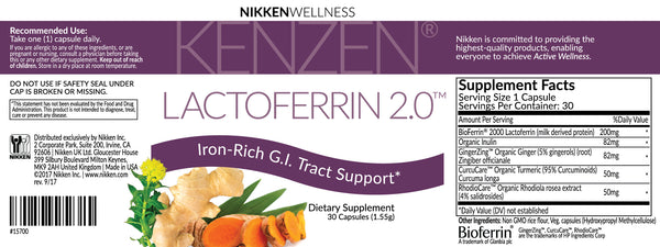 Nikken Kenzen® Lactoferrin 2.0™ - myvnikenaxoffice.com